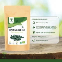 Complément Alimentaire Bio à La Spiruline "énergie" 150 Comprimés