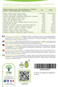 Complément Alimentaire Bio"antioxydant" Poudre De Moringa 100g -Boutique Ipheos 89a15b134e0215face7b627c30199a12 7 moringa poudre bio bioptimal vitamine c vitamine e vitamine a fatigue made in france certifie ecocert 100g vers
