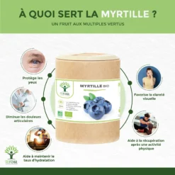 Complément Alimentaire Bio à La Myrtille "clarté Visuelle" 60 Gélules -Boutique Ipheos 8aad4a42a8d4074ea7e9e07845c06b66 2 myrtille bio bioptimal complement alimentaire clarte visuelle vision yeux fabrique en france certifie par ecocert 200 gelules