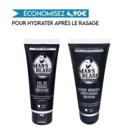 Pack Gel De Rasage Et Baume Après-rasage Apaisant Made In France