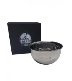 Bol De Rasage Traditionnel En Inox Recyclé Signé Man’s Beard