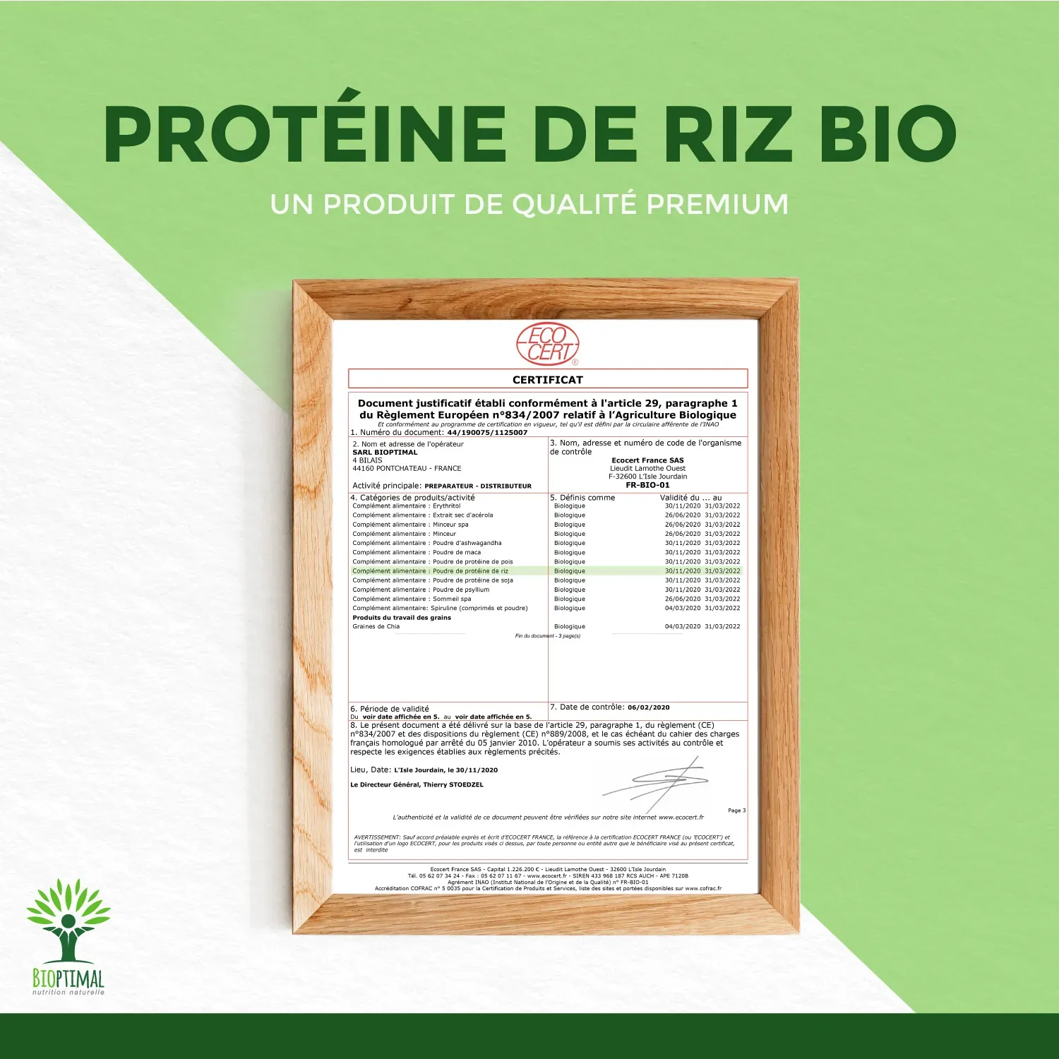 Protéine De Riz Bio En Poudre - Conditionné En France - 3KG 4 Protéine De Riz Bio En Poudre - Conditionné En France - 3KG – Image 4