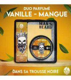 Trousse Duo Huile Et Baume Pour Barbe Senteur Vanille Et Mangue