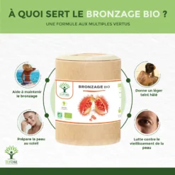 Autobronzant Naturel Bio Complément Alimentairevegan 200 Gélules -Boutique Ipheos a89d97f1316c1962ea6fdd3ef4dbeca5 2 bronzage bio 200 gelules complement alimentaire autobronzant naturel teint hale preparation au soleil peau uv urucum amazon
