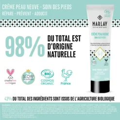 Crème Bio "Peau Neuve" Spécial Soin Pieds Secs Fabriquée En France
