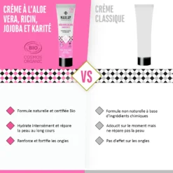 Crème Bio Pour Mains Et Ongles "Nutri-velours" Fabriquée En France