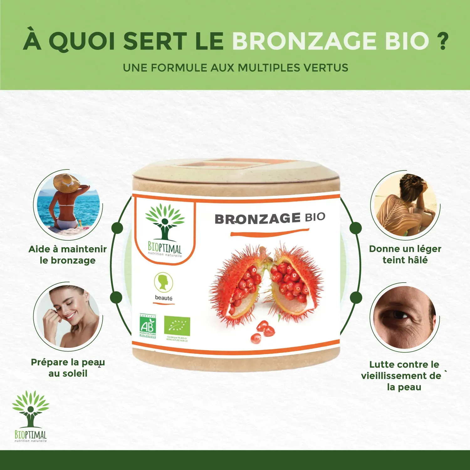 Complément Alimentaire Autobronzant Naturel Bio Et Vegan 60 Gélules 9 Complément Alimentaire Autobronzant Naturel Bio Et Vegan 60 Gélules – Image 9