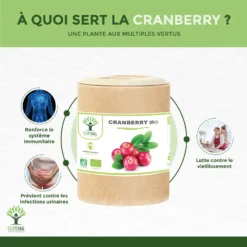 Complément Alimentaire Bio Cranberry "infection Urinaire" 200 Gélules -Boutique Ipheos bc8af0a28a3c0a67f85a7609da51fe9d 2 cranberry canneberge bio 200 gelules en gelule complements alimentaires infections confort urinaire amazon france