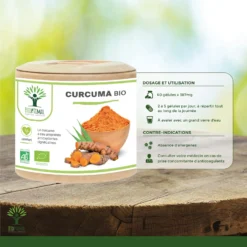 Complément Alimentaire Bio Curcuma "digestion" 60 Gélules -Boutique Ipheos c3513c47221213968070fa078c1b030b 4 curcuma bio en gelule complement alimentaire piperine articulations antioxydant 60 gelules