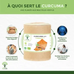 Complément Alimentaire Bio Curcuma "digestion" 200 Gélules -Boutique Ipheos c53365f53de25d2a804f660a90bbc542 2 curcuma bio en gelule complement alimentaire piperine articulations antioxydant 200 gelules