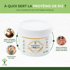 Complément Alimentaire "Protéine De Riz Bio " Sport 1,5kg Ecocert -Boutique Ipheos c551353e9dac7e24aa2dbb391a5db135 2 proteine de riz bio bioptimal 15kg bcaa poudre de riz whey vegetale 100 pure 80 de proteines made in france certifie ecocert