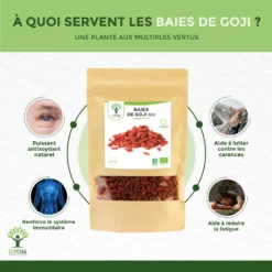 Baies De Goji Bio Sans Sucres Ajoutés Et Sans Souffre Sachet 300g -Boutique Ipheos c556dce18cfc72d3f2f5a59386fde688 2 baies de goji bio 300 g ningxia bioptimal superaliments france