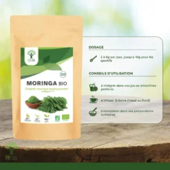 Complément Alimentaire Bio"antioxydant" Poudre De Moringa 100g -Boutique Ipheos c689f0c90e4d1dee9fd6b1509a0e6887 5 moringa poudre bio bioptimal vitamine c vitamine e vitamine a fatigue made in france certifie ecocert 100g conseil dutilisation 300g