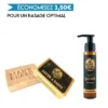 Pack Gel De Rasage Et Savon Solide Naturel à Barbe 100% Français