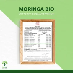 Complément Alimentaire Bio"antioxydant" Poudre De Moringa 100g -Boutique Ipheos cdead0ea7cbdd896d5d356968103c455 attestation moringa