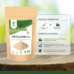 Complément Alimentaire Bio Au Psyllium Blond "coupe Faim" 500g -Boutique Ipheos cfb7e08643961255a4e364d7728d9111 a5 psyllium bio poudre bioptimal complement alimentaire superaliment energie sport bcaa made in france certifie ecocert 150g conseil dutilisation