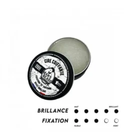 Cire Coiffante Homme Fixation Moyenne Effet Brillant Made In France