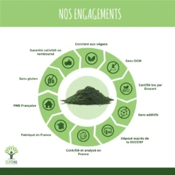 Spiruline Bio En Poudre"énergie" Complément Alimentaire 300g