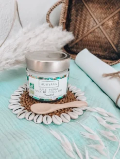 Huile Bio à Base De Noix De Coco Pressée à Froid Fait En France