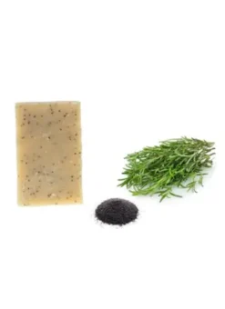 Savon Exfoliant Au Lait D'ânesse , Surgras, Romarin Et Graines De Pavot