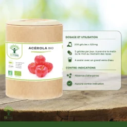 Complément Alimentaire Bio Cerola "anti Fatigue Immunité" 200 Gélules -Boutique Ipheos e3e5de52d29d9c52b34a7635c147b3d3 a3 acerola bio 200 gelules complement alimentaire gelule energie vitamine c extrait france 2