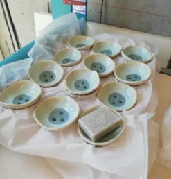 Porte Savon Bio Lavable "Imanol" Artisanal Et Fabriqué En France