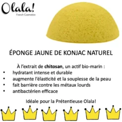 Lot De 5 éponges Konjac Et Support, Olala Cosmétics -Boutique Ipheos e9e3df2fd5120f69d3e472b60fdaa5df pack 5 eponges konjac naturelles couleurs 2