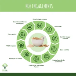 Complément Alimentaire Bio à L'ashwagandha "sommeil" 300g -Boutique Ipheos ecfe7c8e994f50ba91143600440f1115 4 ashwagandha bio bioptimal complement alimentaire poudre superaliment conditionne en france certifie ecocert 100g engagements