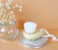 Brosse Nettoyante Visage En Poils Souples, Made In France, Aumyana