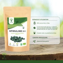 Complément Alimentaire Bio à La Spiruline "énergie" 300 Comprimés -Boutique Ipheos ef10bade8f225ba6bc8565798063f880 5 spiruline bio bioptimal complement alimentaire bcaa superaliment energie sport 65 proteines certification ecocert conseil dutilisation 3