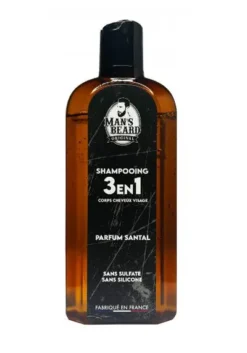 Shampoing Homme 3 En 1 Parfum Santal Pour Tous Types De Cheveux