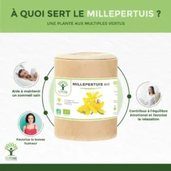 Millepertuis Bio "stress Anxiété" Complément Alimentaire200 Gélules -Boutique Ipheos f7cfc931873603188bcc21af96828d9a 2 millepertuis bioptimal complement alimentaire bio cure 1 mois fabrique en france certifie par ecocert 200 gelules