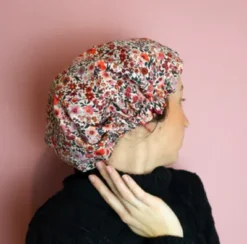 Bonnet En Satin Et En Coton Pour Soin Capillaire