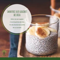 Complément Alimentaire Bio Graines De Chia "minceur Transit" 1kg -Boutique Ipheos ff69f3cce3d46f1d85f5fff85d2bcb4a smoothie aux graines de chia