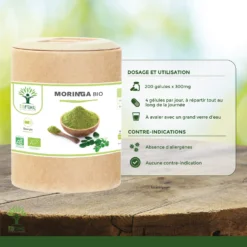 Moringa Bio "antioxydant" Complément Alimentaire Bio 200 Gélules -Boutique Ipheos ffb7123faa3012ec99cef2ab4fcfcbac a5 poudre de moringa bio bioptimal complement alimentaire oleifera fatigue vitamine a c e made in france conseil dutilisation 2